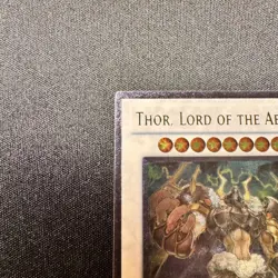 Yugioh! Thor, Lord of the Aesir Unlimited Edition Ultimate Rare STOR-EN038 NM - Image 2