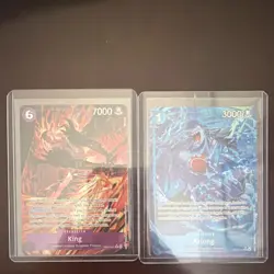 One Piece Card Game King & Arlong Character Cards Lot English 2 Standard Cards - Image 1