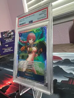 2025 One Piece OP 10-058 En Super Rare Rebecca PSA 10 - Image 5