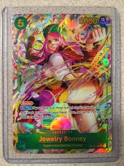 One Piece Jewelry Bonney OP12-118 Secret Rare Alt Art Foil Legacy English - Image 1