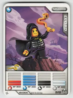 2012 LEGO Ninjago TCG - LLOYD - Non Holo Lightning Character Card #25/125 - Image 1