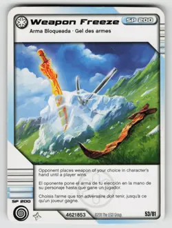 2011 LEGO Ninjago TCG - WEAPON FREEZE - Non Holo Card #53/81 - Image 1
