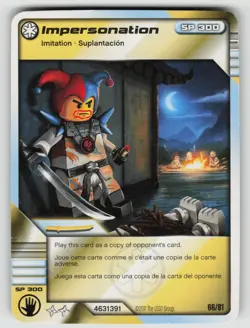 2011 LEGO Ninjago TCG - IMPERSONATION - Non Holo Card #66/81 - Image 1