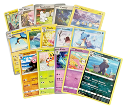 LOT OF 15 MCDONALDS POKEMON MATCH BATTLE POKEMON CARDS CYCLIZAR CHINCHOU LAPRAS - Image 1