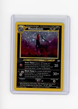 2000 Houndoom Neo Revelation 8/64 Holo Rare Pokemon Card HP - Image 1