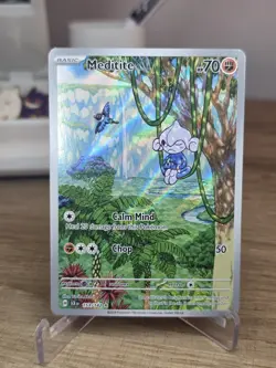 Pokemon Card - Meditite Stellar Crown 153/142 Holo Illustration Rare - Image 5