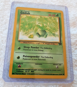 Pokemon Team Rocket 63/82 Oddish Card Non Holo Common TCG Trading Card Game - Image 1