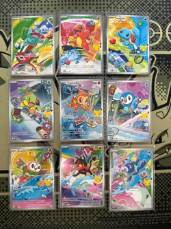 Pokemon 2026 First Partner Illustration Collection Series 1 Promos Set 9 Cards - Image 1