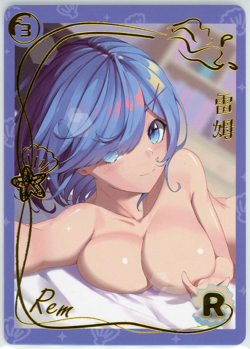 ❤REM - Goddess Story Anime Waifu Doujin Card - GENKI PARADE - R-3 - RE:ZERO - Image 1