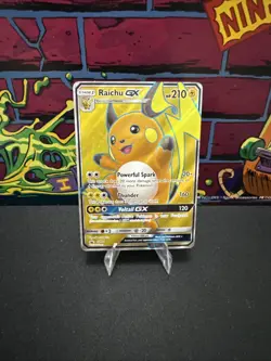 Raichu GX SM90 Sun & Moon Full Art Ultra Rare Holo Promo Pokemon Card - Image 1