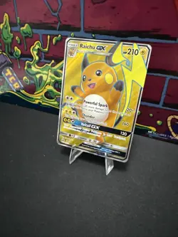 Raichu GX SM90 Sun & Moon Full Art Ultra Rare Holo Promo Pokemon Card - Image 3