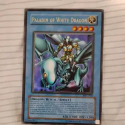 Yugioh Card TCG Paladin of White Dragon Unlimited Ed Ultra Rare Holo MFC-026 NM - Image 1
