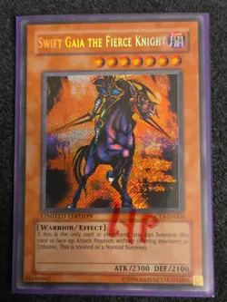 Yugioh Swift Gaia the Fierce Knight CT1-EN004 Limited Edition Secret Rare - Image 1