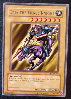 Yu-Gi-Oh! Gaia The Fierce Knight DB1-EN103 Dark Beginning 1 Unlimited NM - Image 1