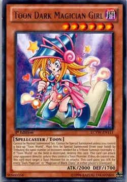 Toon Dark Magician Girl LCYW-EN111 1st Edition Yugioh LP - Image 1