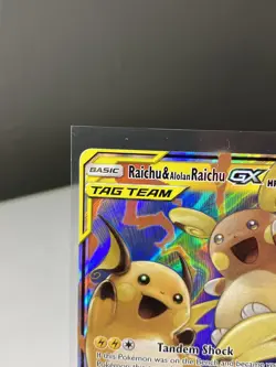 Pokemon GX Unified Minds Alolan Raichu Card 54/236 Ultra Rare SM Holo - Image 2