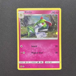POKEMON KIRLIA 92a/147 UNCOMMON COSMOS HOLO SWIRL ALTERNATE ART LP - Image 1
