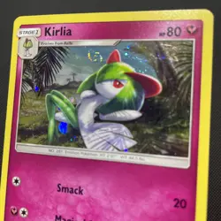 POKEMON KIRLIA 92a/147 UNCOMMON COSMOS HOLO SWIRL ALTERNATE ART LP - Image 3