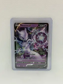2022 Pokemon Go: Holo Rare MewTwo V #030/078 Near Mint - Image 1