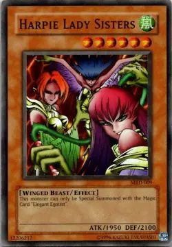 Harpie Lady Sisters MRD-009 Yugioh LP/MP - Image 1