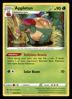 Appletun [Reverse Holo] #23 Pokemon Rebel Clash 131 - Image 1