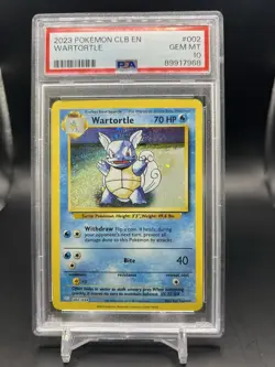 Pokemon Classic Collection Wartortle Holo CLB 002/034 PSA 10 - Image 1