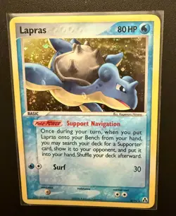 Pokemon EX Legend Maker Lapras Holo Rare SWIRL 8/92 NEAR MINT 8/92 - Image 1