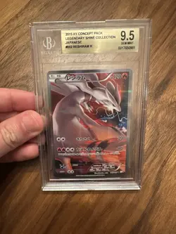 2015 Pokemon JPN Reshiram #002 Full Art BGS 9.5 1st Edition Legendary Shine - Image 1
