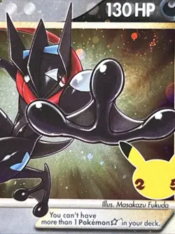 Pokemon TCG Greninja Gold Star SWSH144 Celebrations Black Star Promo With Swirl! - Image 5