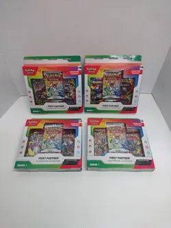4x Pokemon TCG First Partner Illustration Collection Series 1 Box Sealed 4x - Image 1