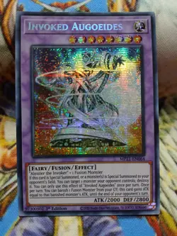 Yugioh Invoked Augoeides Prismatic Secret Rare MP21-EN064 1st Near Mint - Image 1