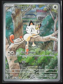 Meowth 106/094 ME02: Phantasmal Flames Illustration Rare Pokemon TCG NM - Image 1