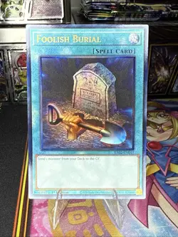 Yu-Gi-Oh! TCG Foolish Burial RA02-EN049 Prismatic Ultimate Rare NM/M - Image 1