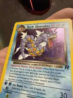 Pokemon Dark Gyarados 8/82 WotC Team Rocket Prerelease Holo Rare Promo NM - Image 2