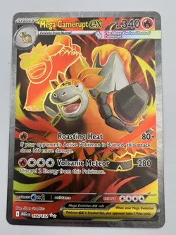 Mega Camerupt ex 156/132 Ultra Rare Mega Evolution Pokemon TCG NM - Image 2
