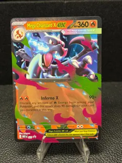 Mega Charizard X ex 029 Holo Promo Mega Evolution Promo Pokemon Near Mint - Image 1