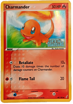 Pokemon TCg Charmander Ex Crystal Guardians Pokemon Promos 48/100 - Image 2
