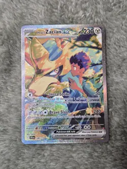 Hop's Zacian Ex 186/159 Pokemon Journey Together Special Illustration Rare NM - Image 1