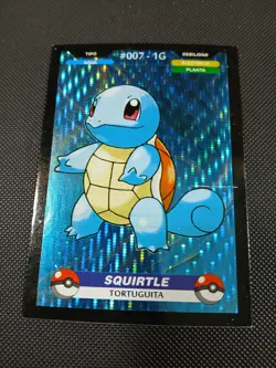 Pokemon 2024 Crealaser Database Peru Holo Squirtle 007 US Seller - Image 1