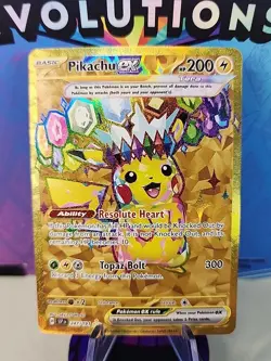 Pokemon TCG Pikachu Ex 247/191 Hyper Rare Gold Surging Sparks Full Art SSP ENG - Image 1