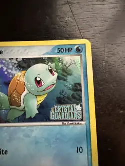 Pokemon TCG Squirtle EX Crystal Guardians 63/100 Reverse Holo Common - Image 4