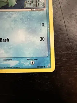 Pokemon TCG Squirtle EX Crystal Guardians 63/100 Reverse Holo Common - Image 5