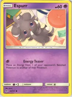 Espurr – Pokemon TCG SM Forbidden Light 44/131 Common MP - Image 1
