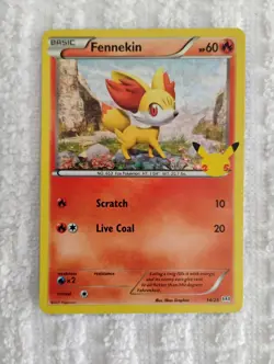 Pokemon TCG Fennekin 14/25 McDonalds Collection 2021 Holo NM - Image 1