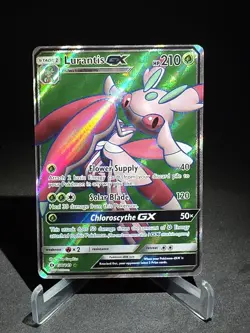 Pokemon Lurantis GX TCG Full Art Holo Sun & Moon Rare 138/149 - Image 1
