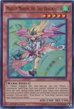 Yugioh! LP Majesty Maiden, the True Dracocaster - MACR-EN020 - Ultra Rare - 1st - Image 1