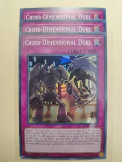 3x Yugioh! Cross-Dimensional Duel LED2-EN033 Super Rare 1st Ed VLP - Image 1