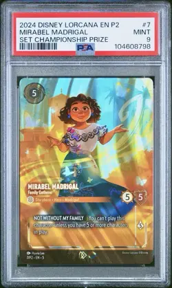 2024 Disney Lorcana EN P2 - Mirabel Madrigal - Set Championship Prize - PSA 9 - Image 1