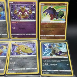 Pokemon TCG Lot Of 13 Radiant Rare Card Jirachi Steelix Alakazam Hawlucha Sneasl - Image 3