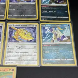 Pokemon TCG Lot Of 13 Radiant Rare Card Jirachi Steelix Alakazam Hawlucha Sneasl - Image 4